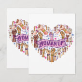 フェミニズム フェミニスト 強い女性 エンパワーメント フェミニズム エンクロージャーカード (正面/裏面)