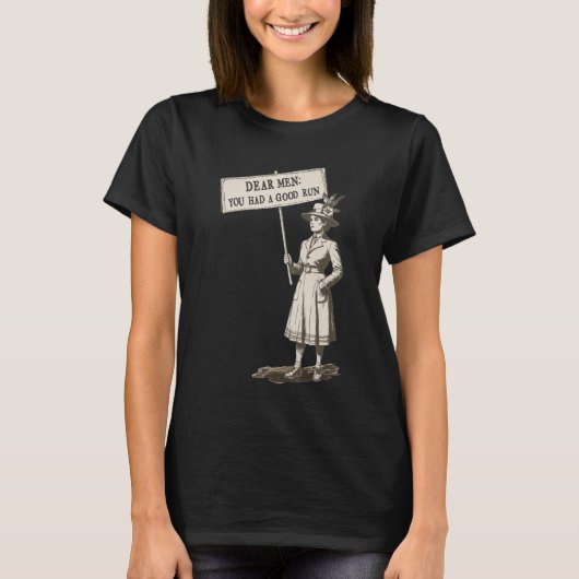フェミニズム メンズTシャツ おつかれさまでした Tシャツ (正面)