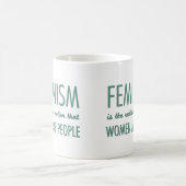 フェミニズム: 女性が人々であること根本的な概念 コーヒーマグカップ (中央)