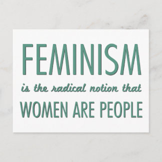 フェミニズム：女性は人であるという根本的な考え ポストカード