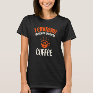 フェミニズムAnatolian Shepherdとコーヒードッグフェミン Tシャツ