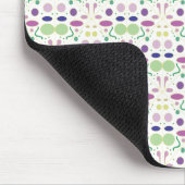 フェミニンで、かわいらしい水玉模様パターン マウスパッド (コーナー)