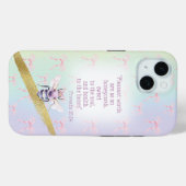 フェミニンなパステルレインボー・コケットウォーターカラーの蜂信仰 Case-Mate iPhoneケース (裏面 (横))