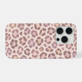 フェミニンなヒョウ柄 iPhoneケース (裏面横)
