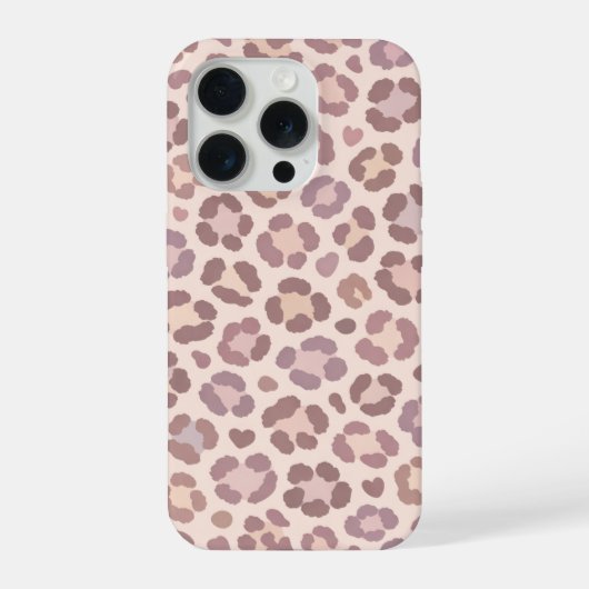 フェミニンなヒョウ柄 iPhoneケース (裏面)