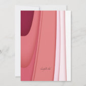 フェミニンなプロフィールの女性の日カード カード (裏面)