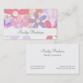 フェミニンな専門の名刺 名刺 (正面/裏面)