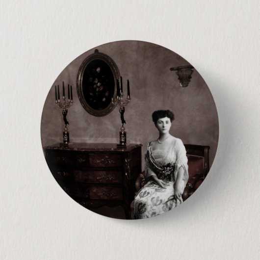 フェミニンな幽霊 缶バッジ (正面)