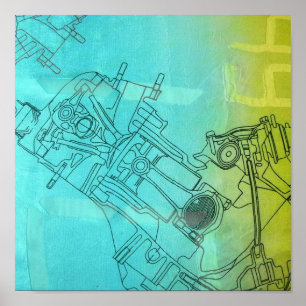 フェミニンな整備士 ポスター