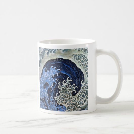 フェミニンな波、Hokusai コーヒーマグカップ (右)