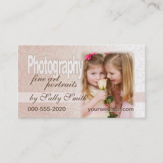 フェミニンな渦巻 名刺 (正面)