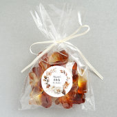 フェミニンな秋の花の80歳の誕生日パーティー ラウンドシール