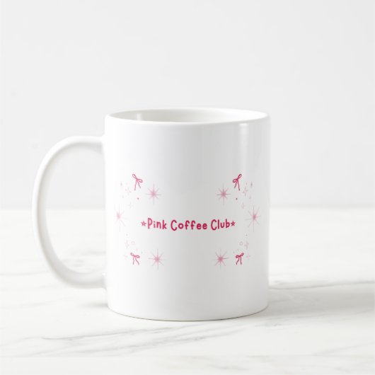 フェミニンな美意識のコーヒーカップ コーヒーマグカップ (左)