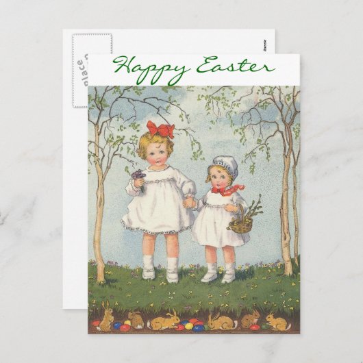 フェミニンイースターカード シーズンポストカード (正面/裏面)