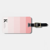 フェミニンガーリー赤面ピグラデーションンクラシックク ラゲッジタグ (正面横)
