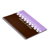 フェミニンストライプのタイポグラフィ | コーヒーママ引用文 ノートブック (右側)