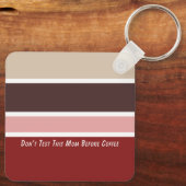 フェミニンストライプコーヒーママ引用文 キーホルダー (裏面)