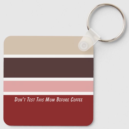 フェミニンストライプコーヒーママ引用文 キーホルダー (裏面)