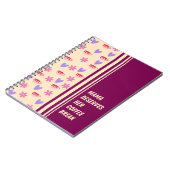 フェミニンストライプMama Coffee Break Art ノートブック (左側)