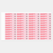 フェミニンピッモダンクガーリーメイクアップ口唇バーム管 ラベル (シート)