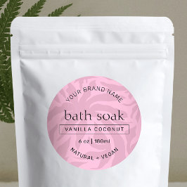 フェミニンピンクバス&体ラウンドプロダクト防水 ラベル