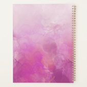 フェミニンピンク大理石浮きインク名前をカスタムする年 プランナー手帳 (裏面)