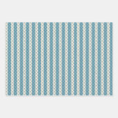 フェミニンフローラとストライプ紙シートのラップ ラッピングペーパーシート (正面2)