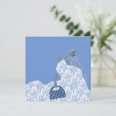 フェミニンフローラガーデンパーティーファッションカード 招待状 (スタンド正面)