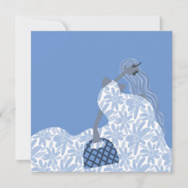 フェミニンフローラガーデンパーティーファッションカード 招待状