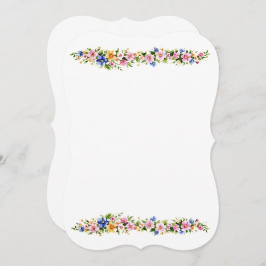 フェミニンフローラスプレー – エッジをスキャロップ。そかわいらしう (正面/裏面)