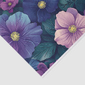 フェミニンフローラパープルとピンクのデコパージュ 薄葉紙 (詳細)