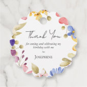 フェミニンフローラリース誕生日 フェイバータグ (裏面)