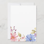 フェミニンフローラリース60th誕生日パーティー 招待状 (裏面)