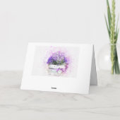 フェミニンフローラ水彩誕生日 カード (裏面)