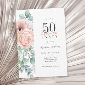 フェミニンフローラ50と素晴らしい誕生日パーティー 招待状
