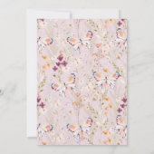 フェミニンフローラ60誕生日 招待状 (裏面)