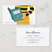 フェミニンレトロブックキーパーウーマン財務顧問 名刺 (正面/裏面)