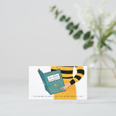 フェミニンレトロブックキーパーウーマン財務顧問 名刺 (スタンド正面)