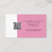 フェミニンロイヤリティカード顧客パンチリワードカード 名刺 (裏面)