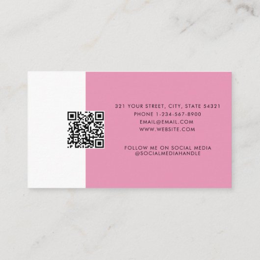 フェミニンロイヤリティカード顧客パンチリワードカード 名刺 (裏面)