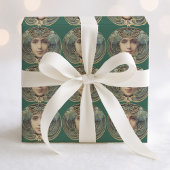 フェミニンヴィンテージ新しい美しい ラッピングペーパー