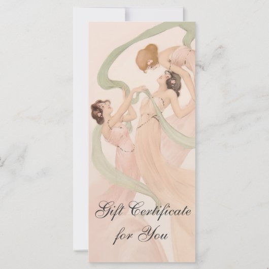 フェミニンヴィンテージ新しいMayfliesギフト証明書 (裏面)