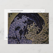 フェミニン北斎日本のファインアート ポストカード (正面/裏面)