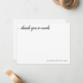 フェミニン台本をありがエレガントモダンとう ノートカード (正面/裏面インサイチュ)