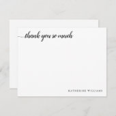 フェミニン台本をありがエレガントモダンとう ノートカード (正面/裏面)