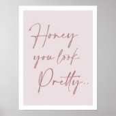 フェミニン引用文前向き壁プリント ポスター (正面)