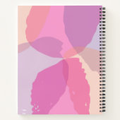 フェミニン抽象芸術カスタム ノートブック (裏面)