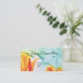 フェミニン抽象芸術名エレガント刺 名刺 (スタンド正面)