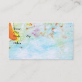 フェミニン抽象芸術名エレガント刺 名刺 (裏面)