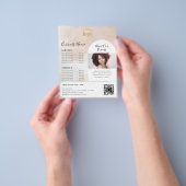 フェミニン抽象芸術水の色の絵を描移動 チラシ (手)